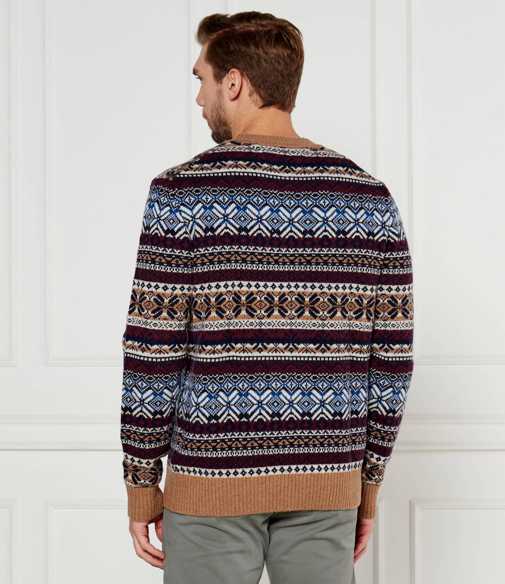Шерстяной свитер Tommy Hilfiger - коричневый(MW0MW37026)