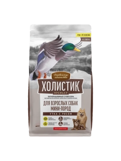 Корм для собак "Холистик Премьер" Утка с рисом 7кг