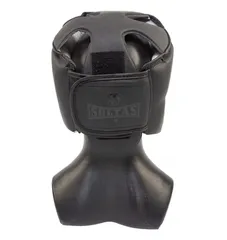 Шлем боксерский SOLTAS, открытый, черный, DX TOP SOFT MATT