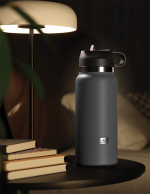 Телесный мастурбатор-вагина 23,8см в серой фляге PipeDream PDX Plus Fuck Flask Secret Delight Stroker in Light RD62821