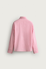 РУБАШКА RELAXED FIT В КЛЕТКУ С ТЕКСТУРОЙ — ZARA