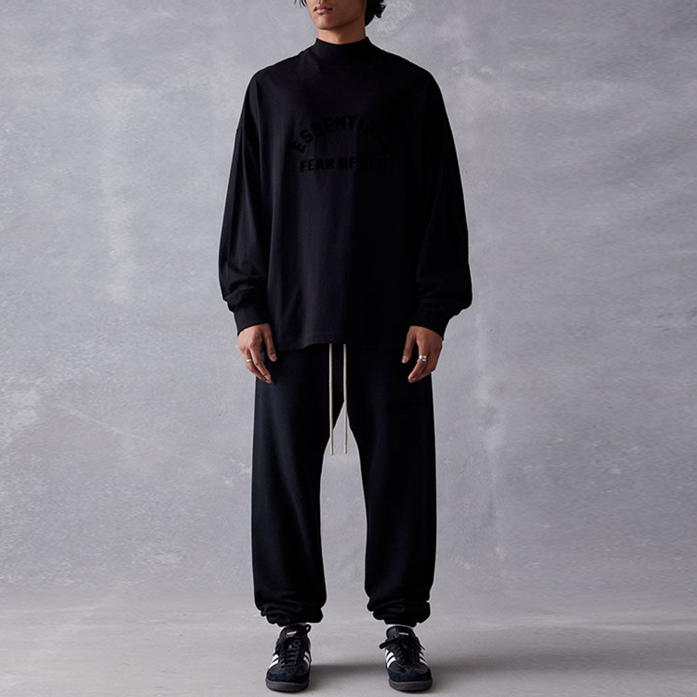 Худи Fear of God Essentials Tee  Jet Black, 125SP232016F
