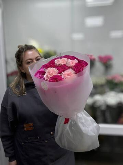 Букет из диантусов