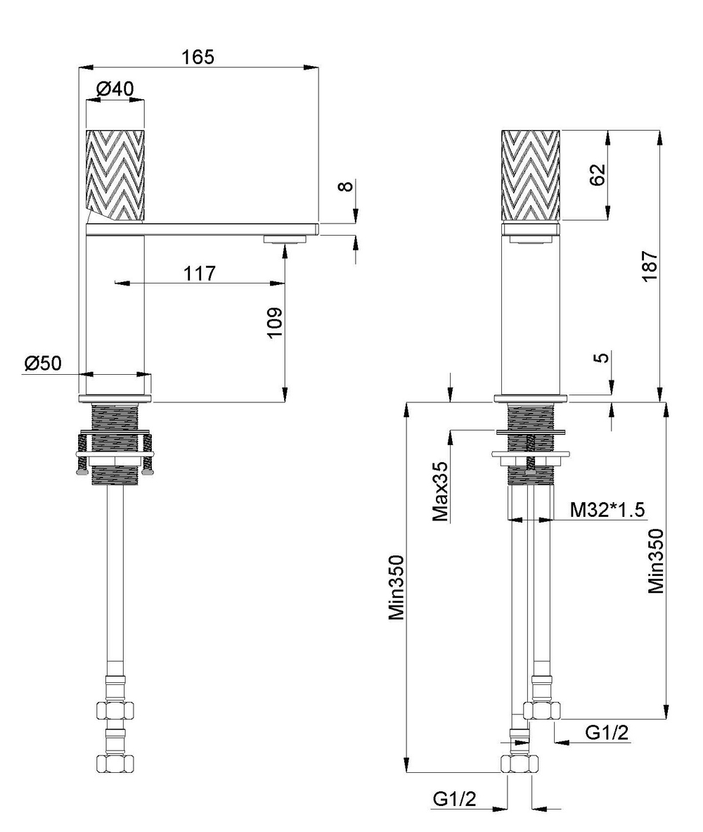 Смеситель для раковины Vincea Альто (Alto) VBF-6AL1CH, хром