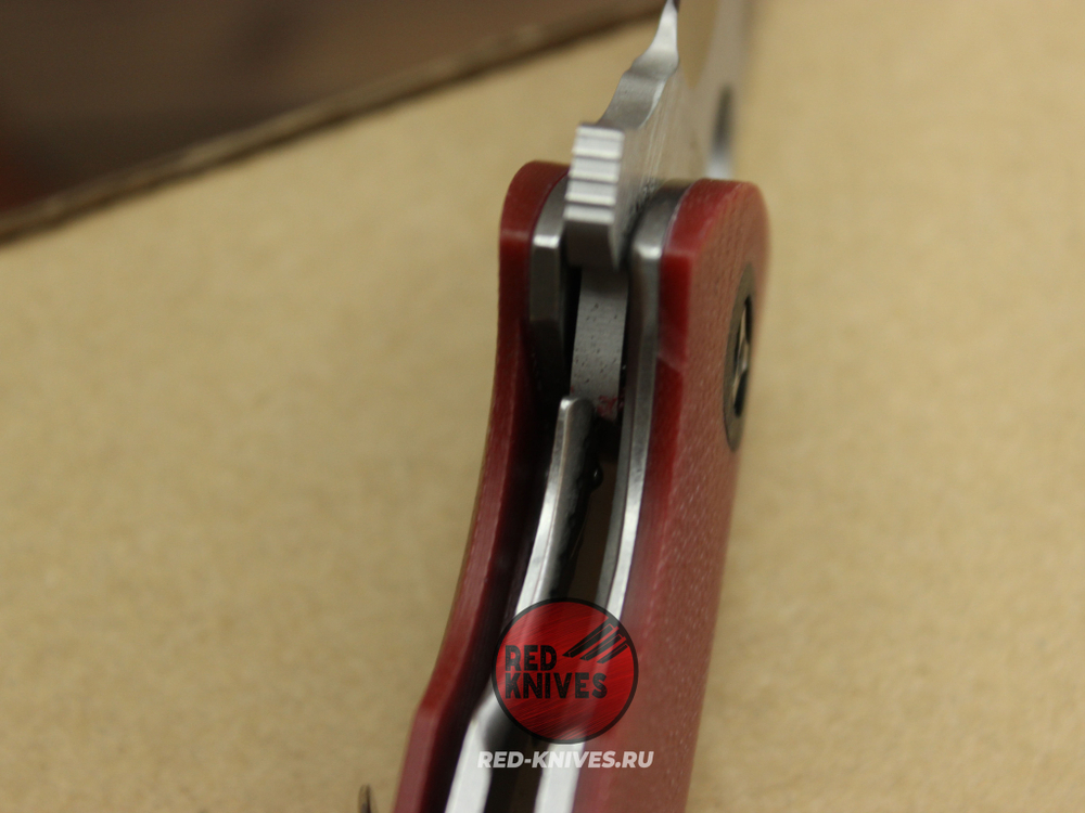 Нож Spyderco Rubicon -рук. бургунди G10, клинок сатин RK-503