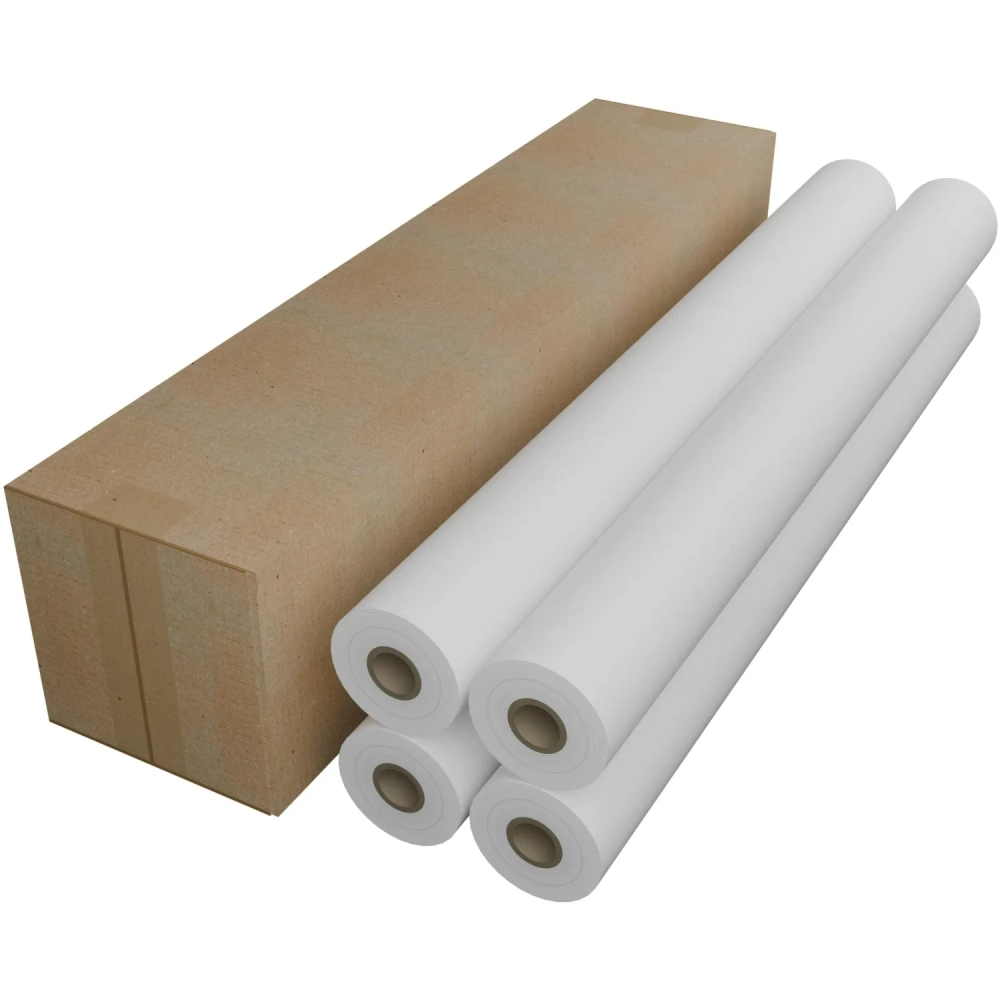 Бумага широкоформатная Комус (ProMega engineer) 80 г/кв.м, длина 45 м, ширина 420 мм, диаметр втулки 50.8 мм, 8 рулонов в упаковке