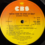 Bonnie Tyler ‎– Faster Than The Speed Of Night (Англия 1983г.)