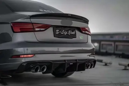 Карбоновый диффузор для AUDI A3 S LINE & S3 2017-2020 Sedan Ауди седан