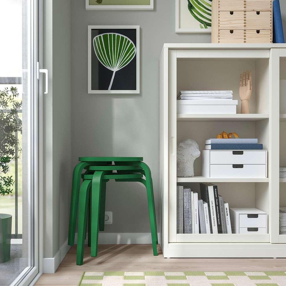 IKEA KYRRE  (ИКЕА КИРРЕ)  -  Табурет - зелёный