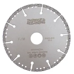 Диск вакуумный по металлу MESSER F/M, сухой, 125x22 01-61-125