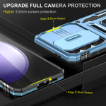 Чехол Safe Case с кольцом и защитой камеры для Samsung Galaxy S25 FE