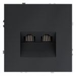 Розетка двойная Ethernet RJ-45 без рамки Voltum S70 VLS060207