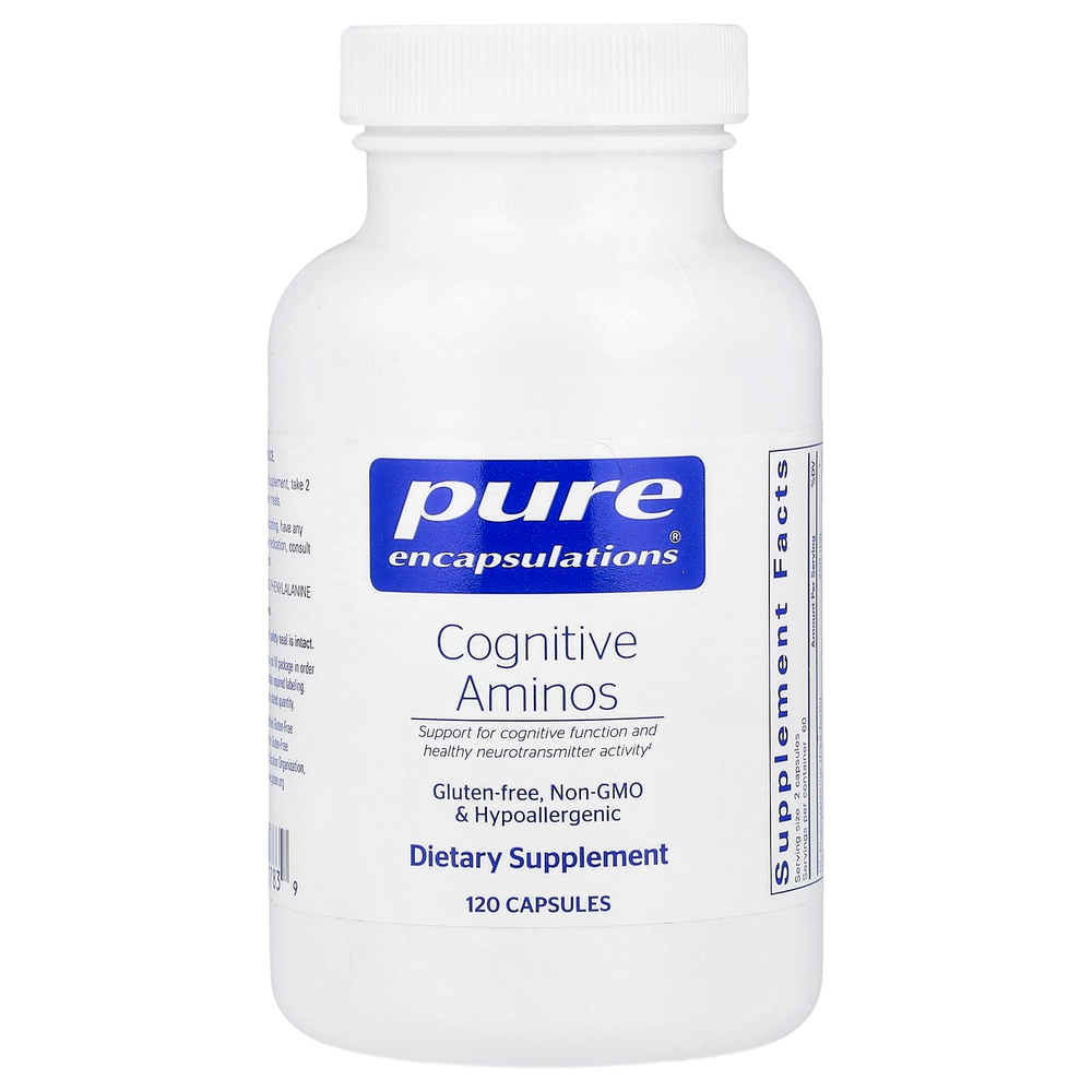 Pure Encapsulations, Cognitive Aminos, 120 Capsules