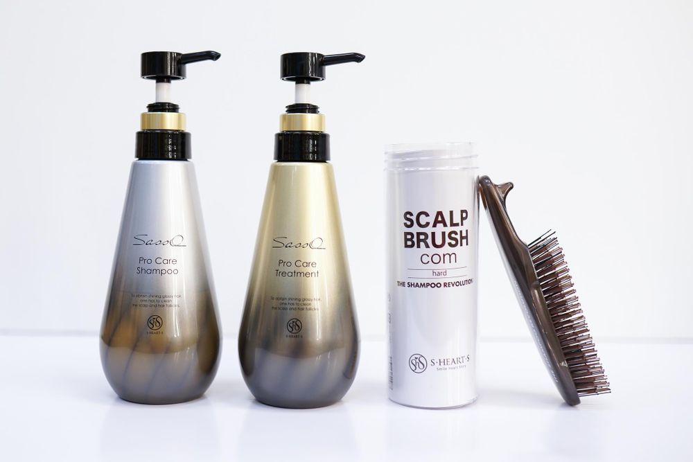 S-HEART-S Подарочный набор SASSO + Scalp Brush(белая или коричневая на выбор )