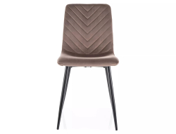 Стул SIGNAL DAREN Velvet Bluvel 38 капучино/черный