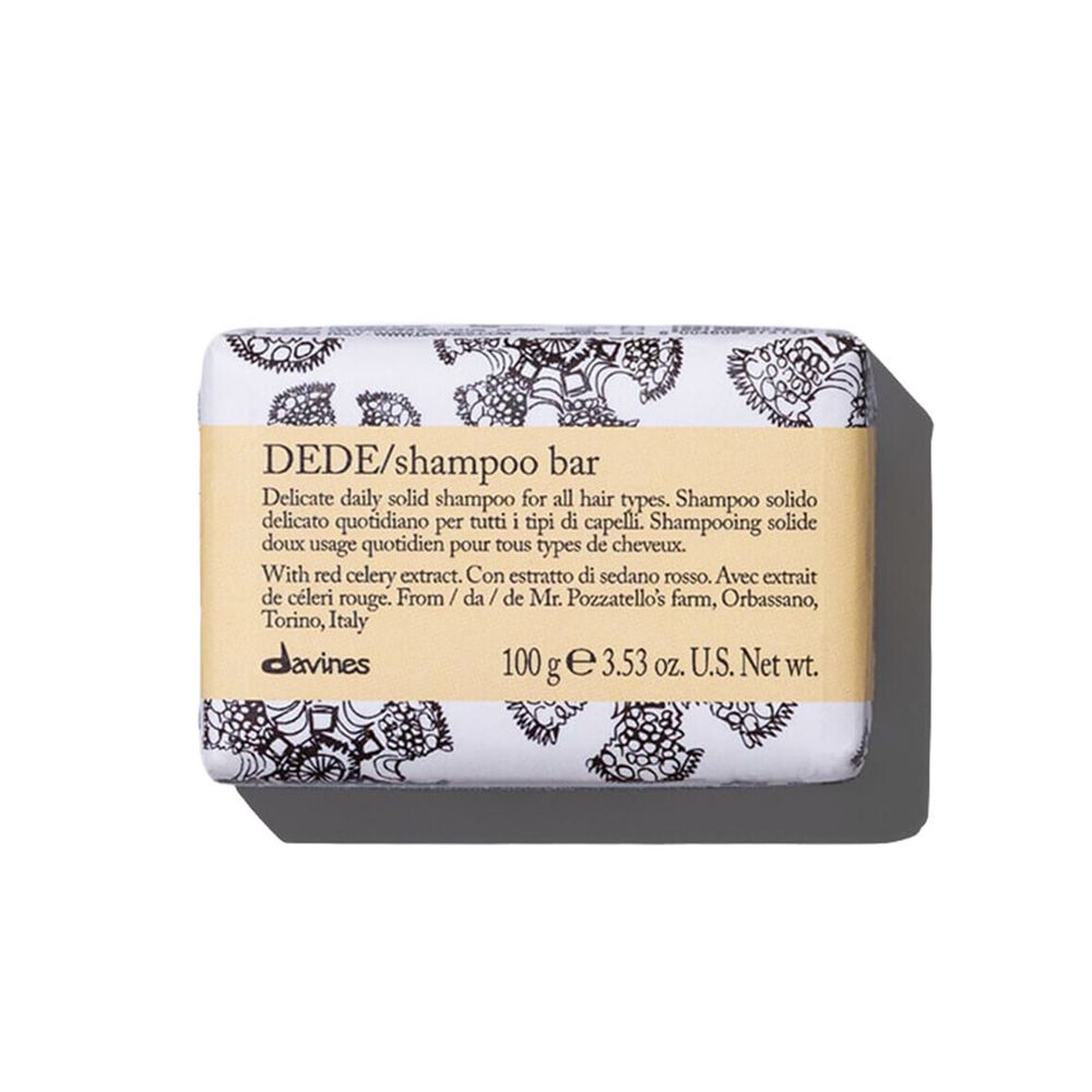 Davines DEDE Shampoo Bar 100 гр — твердый деликатный шампунь