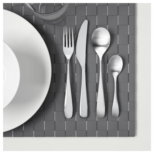 Набор столовых приборов на 6 персон IKEA BEHAGFULL (БЕХАГФУЛЛ), Нержавеющая сталь, 24 шт