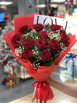 Букеты из красных роз