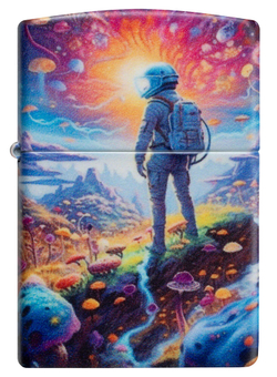 Зажигалка ZIPPO Mushroom Forest Design с покрытием 540 Matte, латунь/сталь, разноцветная, матовая, 3