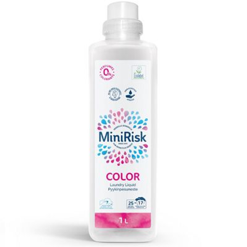 Гель для стирки цветного белья Mini Risk Color 1 л (из Финляндии)