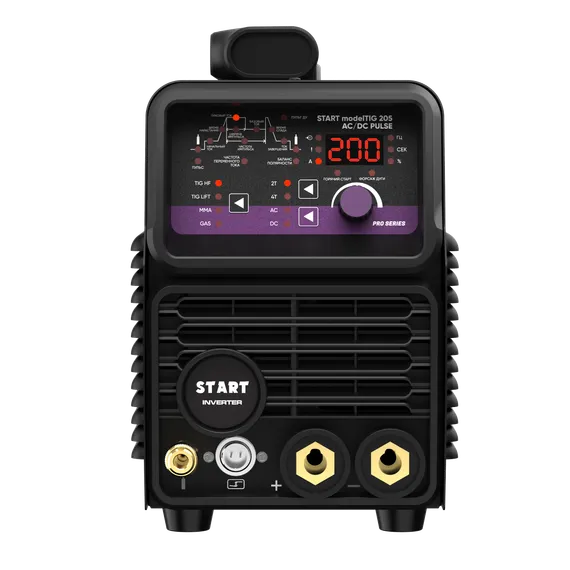 OSA START modelTIG 205 AC/DC TIG PULSE Установка аргонодуговой сварки 3W205AP — полупрофессиональный аргонодуговой сварочный аппарат tig для монтажников, 205 А