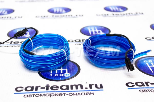 Светодиодная лента в салон 3м, синяя