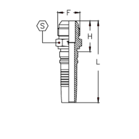 Фитинг DN 25 JIC (Ш) 1.5/8 Interlock