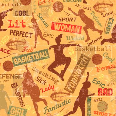 Спорт. Женщины и баскетбол. Sports. Women and Basketball