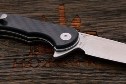 Нож складной CJRB J1902-CF Briar, клинок 95мм, сталь D2, рукоять карбон
