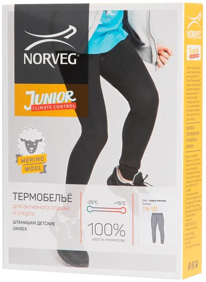 Термобелье детское Norveg Climate Control штанишки детские 4CCU003