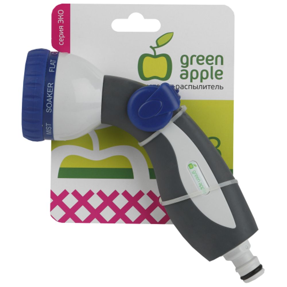 GAEP12-02 GREEN APPLE ЕСО Пистолет-распылитель, пластик, 8 режимов | GREEN APPLE