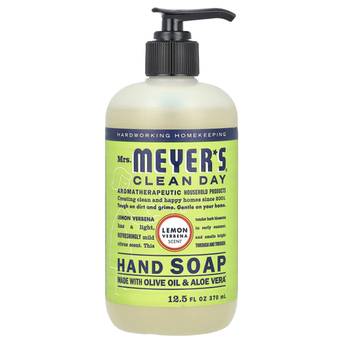 Mrs. Meyers Clean Day, мыло для рук, лимонная вербена, 370 мл (12,5 жидк. унции)
