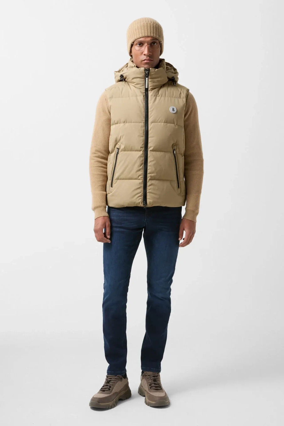 Куртка-жилет BOGNER JIMMY-D3 в бежевом цвете
