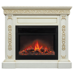 Каминокомплект Real Flame Ekaterina 26 WT с очагом Moonblaze Deluxe Black