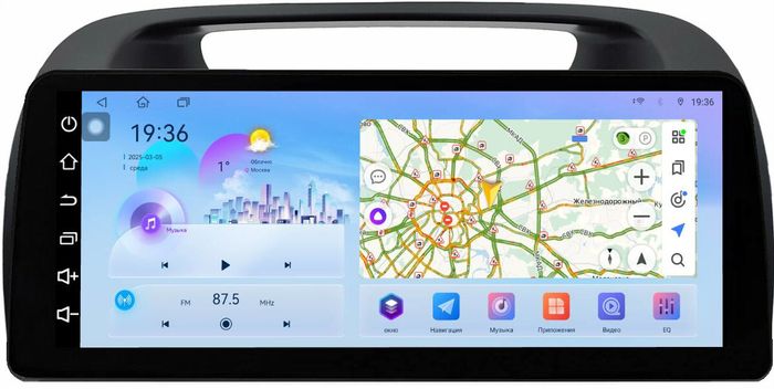 Магнитола для Toyota Camry 30 2001-2006 (рамка черная) - FarCar монитор 12.3" 2K QLED на Android 14, Быстрая, CarPlay, 4G SIM-слот