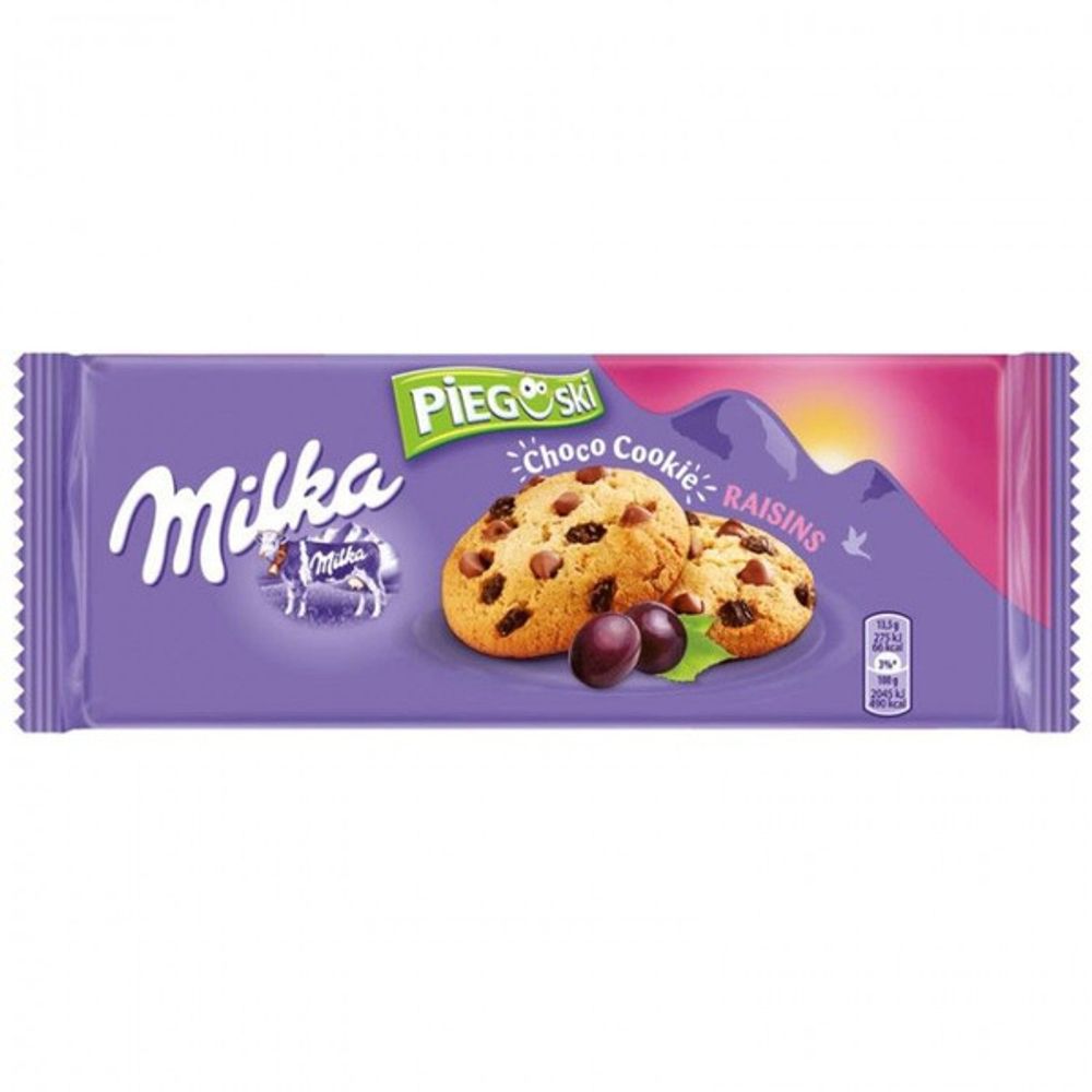Милка печ Choco Cookie Raisins 135