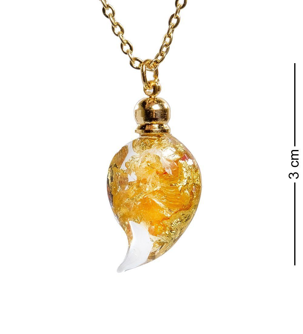 Gold Leaf HB-310 Кулон с золотом «Лист»