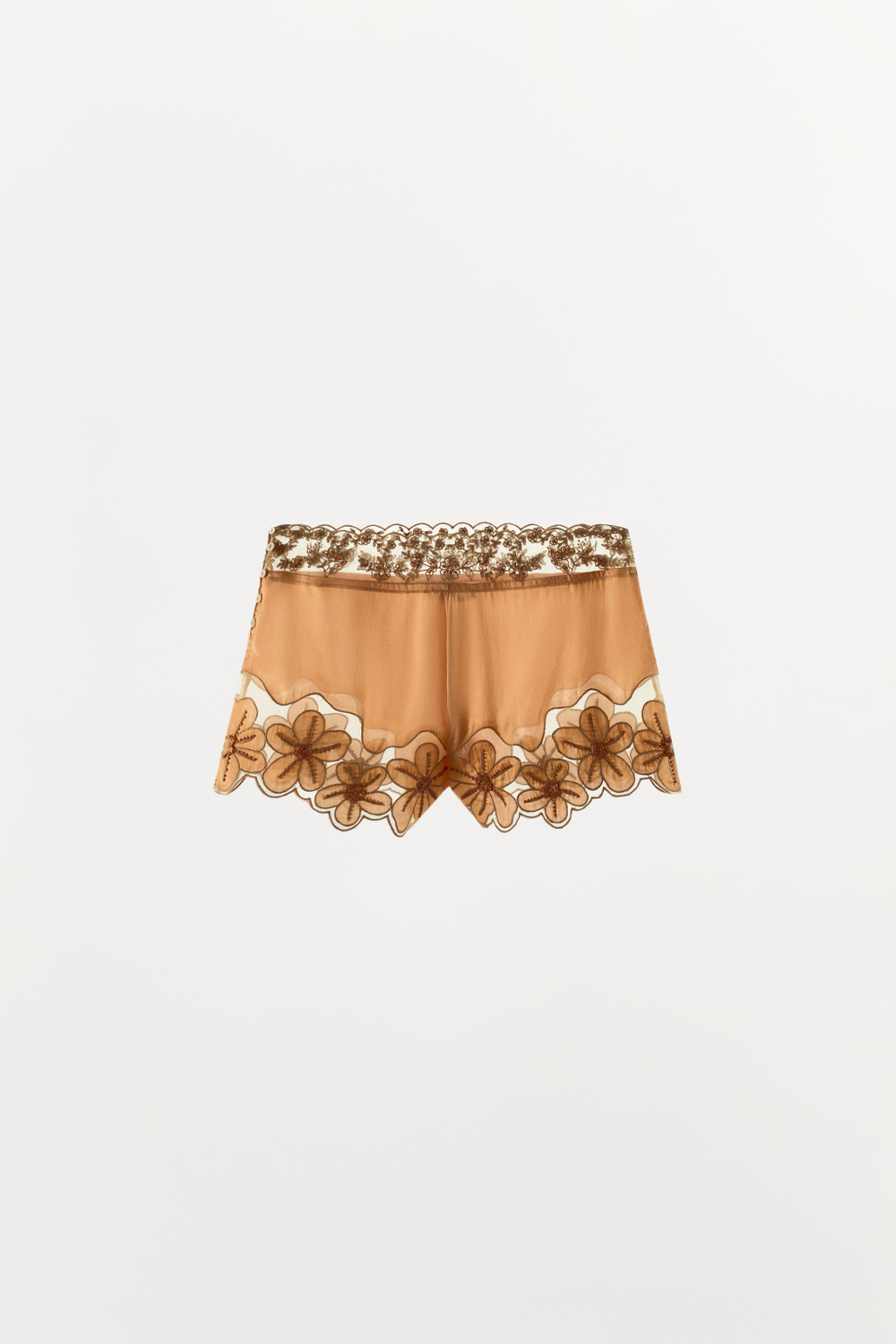 ШОРТЫ С ВЫШИВКОЙ И БИСЕРОМ — ZARA