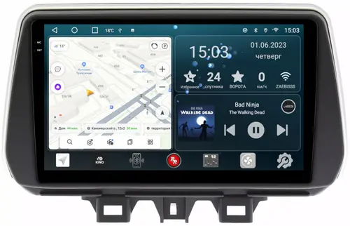 Магнитола для Hyundai Tucson 2018-2021 - RedPower 247 Android 10, Быстрая, QLED+2K, CarPlay, SIM-слот