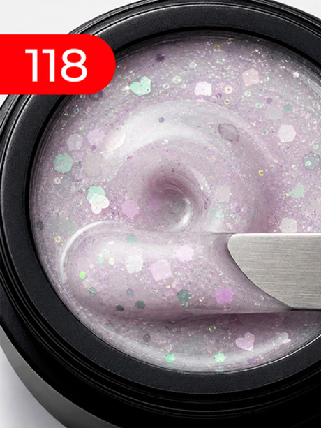 BSG Жёсткий гель для наращивания Konfityur НИЗКАЯ ВЯЗКОСТЬ №118 (13 г)
