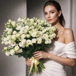 Букет "White eustoma"