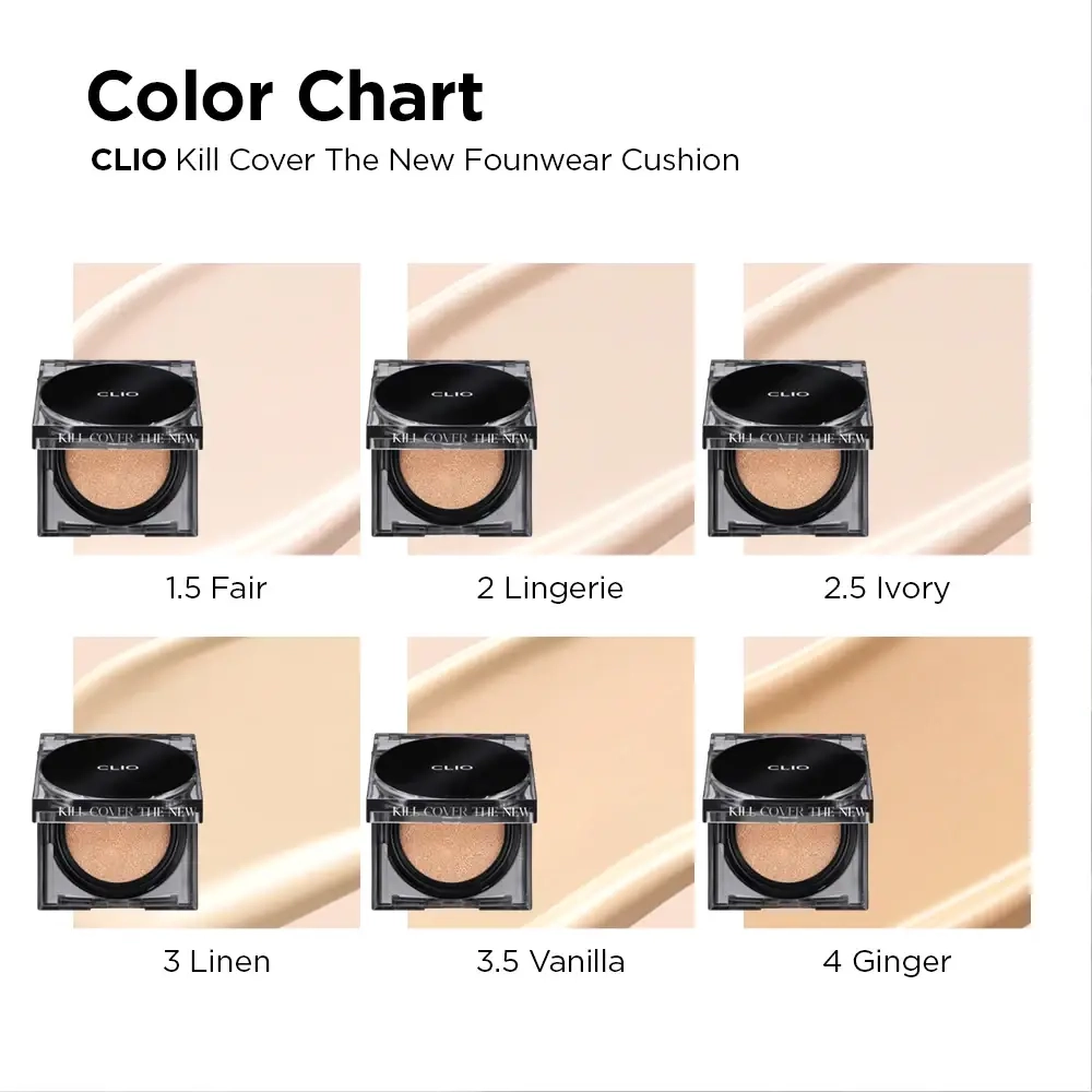CLIO KILL COVER THE NEW FOUNWEAR CUSHION #21 Кушон с запаской