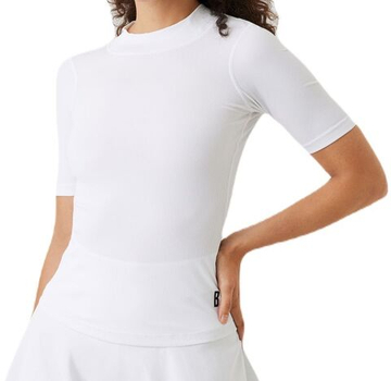 Женская теннисная футболка Björn Borg Ace Rib T-Shirt - белый