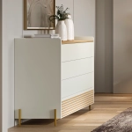 Комод на ножках NOA 2058 Neutro/Lacado Branco IDC Mobiliario