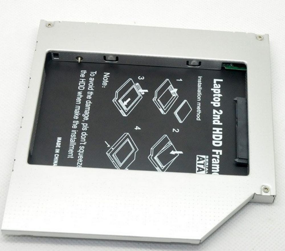 Адаптер подключения HDD 2.5'' в отсек привода ноутбука, SATA