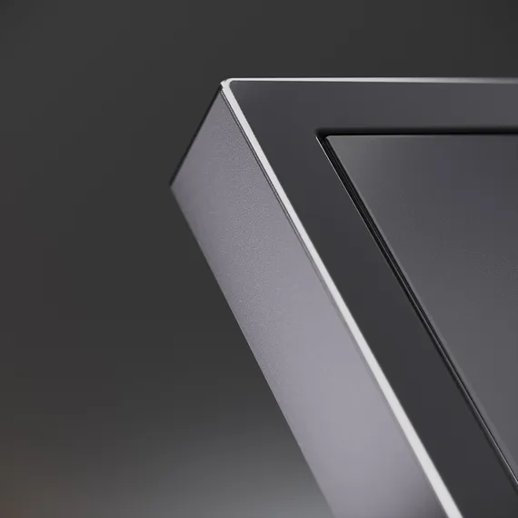 Клавиши для выключателя/переключателя двухклавишного Voltum S70 Metal Антрацит VLSM000312