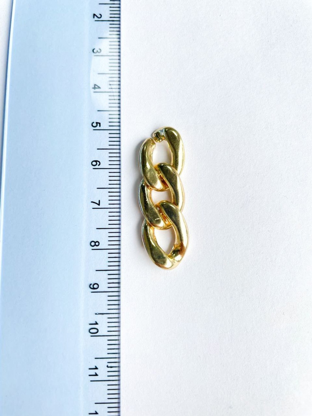 0095-2 Коннектор "Цепь крупная" 3,5*1см, позолота