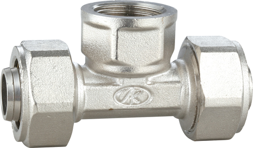 Фитинг обжимной Тройник AOSKER (ф20х15) 20х1/2" ВН М/П