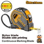 Рулетка измерительная 5м х 19мм INGCO HSMT88052.1 INDUSTRIAL