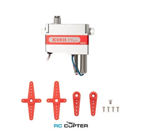 Сервопривод KST X08H Plus V6.0 (2.4-5.3 кг/см, 0.12-0.18 сек/60°, 9 г, 120°) горизонт. ушки для планера